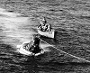 Recovery of Sigma 7 space capsule by USS Kearsarge October 1962